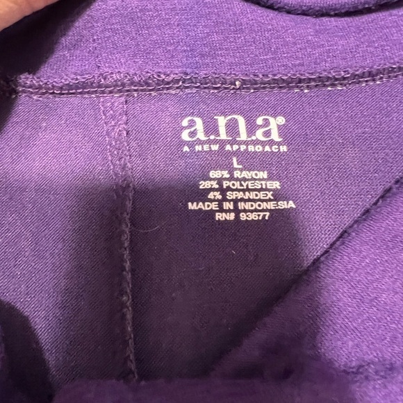 A.n.a purple shirt size large - Picture 2 of 5